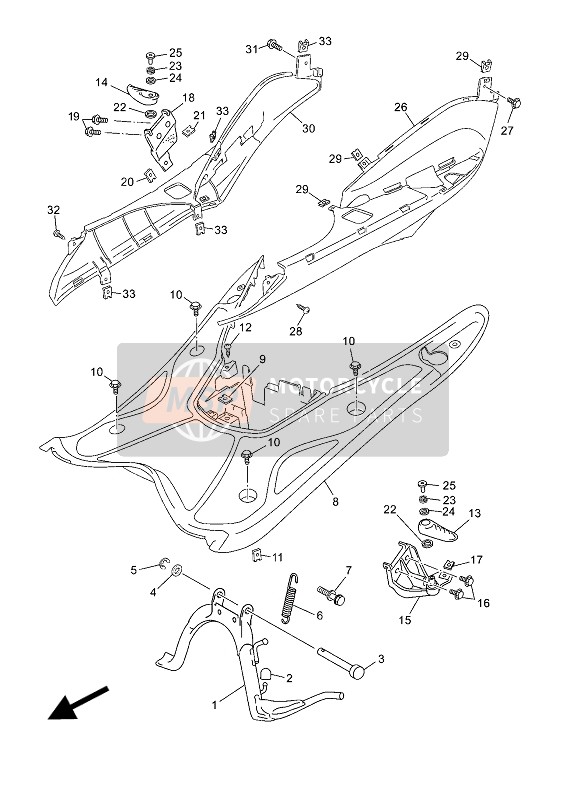 5C2F74430100, Bracket 3, Yamaha, 0